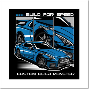 COSTOM BUILD MONSTER CAR Posters and Art